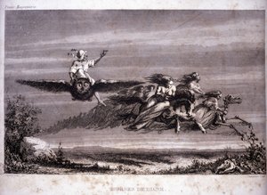 フリーメイキング。ダイアンのレース。F.-T. B. Clavel著「Picturesque Histoire de la Franc Maconnerie et des Societes Secretes antique et modernes」からの抜粋です。B. Clavel.パグネール、編集者。1843. 作： French School