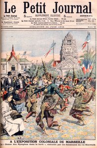 マルセイユでのフランス植民地博覧会 - 1906年6月24日付「Le Petite Journal」の挿絵（エングレービング