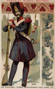 フランスの衛兵、1848年 作： French School