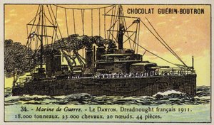 フランスの戦艦Danton 作： French School