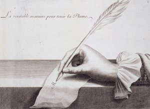 フランスのカリグラフィー。「L