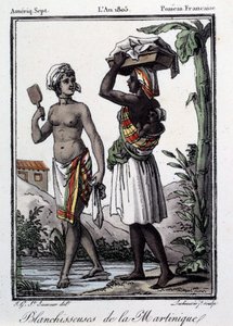 フランスの植民地：マルティニークから西インド諸島までの白人たち。1805年のエングレーヴィング。シャルトル、美術館