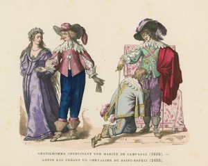 フランスの衣装、17世紀 作： French School