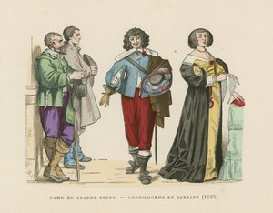 フランスの衣装、17世紀 作： French School