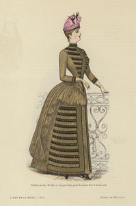 フランスのファッションプレート、1885-86 作： French School