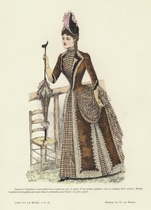 フランスのファッションプレート、1885-86 作： French School