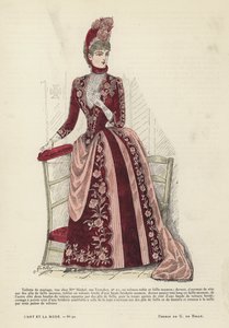 フランスのファッションプレート、1885-86 作： French School