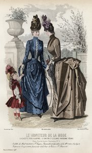19世紀後半のフランスのファッションプレート 作： French School