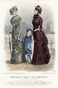 19世紀後半のフランスのファッションプレート 作： French School