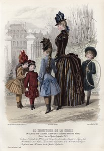 19世紀後半のフランスのファッションプレート 作： French School