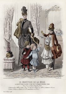 19世紀後半のフランスのファッションプレート 作： French School