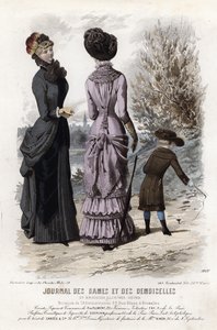 19世紀後半のフランスのファッションプレート 作： French School