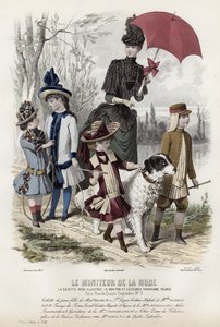 19世紀後半のフランスのファッションプレート 作： French School
