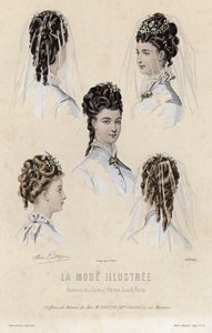 19世紀後半のフランスのファッションプレート 作： French School