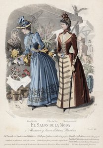 19世紀後半のフランスのファッションプレート 作： French School