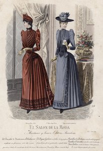 19世紀後半のフランスのファッションプレート 作： French School