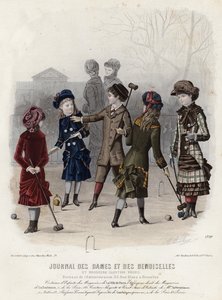 19世紀後半のフランスのファッションプレート 作： French School
