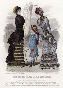 19世紀後半のフランスのファッションプレート 作： French School