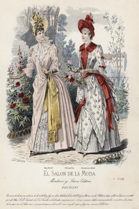 19世紀後半のフランスのファッションプレート 作： French School