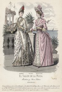 19世紀後半のフランスのファッションプレート 作： French School