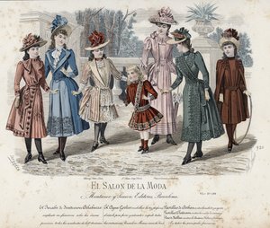 19世紀後半のフランスのファッションプレート 作： French School