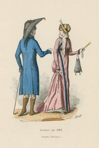 1804年のフランス風ファッション 作： French School