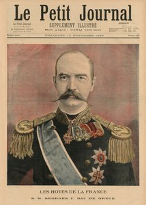 フランスのホスト、ジョージ1世、ギリシャ王、「ルプチジャーナル」の表紙イラスト、サプリメントイラストレーター、1895年11月10日