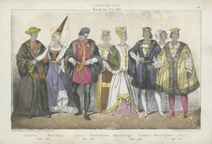 15世紀と16世紀のフランスの王と女王 作： French School