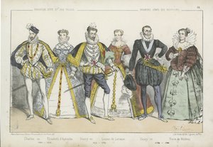 16世紀と17世紀のフランスの王と女王 作： French School