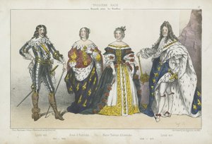 ブルボンの長老のフランスの王と女王 作： French School