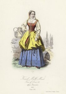 ルイ14世の時代のフランスの乳母 作： French School