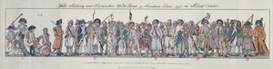 ドイツのフランス兵、1795年（カラー彫刻）