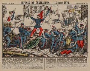 シャトーダンを守るフランス軍（普仏戦争 作： French School