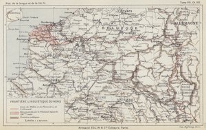 Northern Linguistic Border（カラーリトグラフ 作： French School