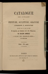 Salon des Refusesのカタログのフロントピース、1863