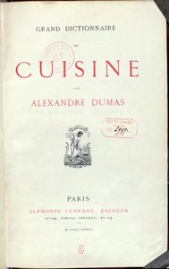 アレクサンドルデュマペレ作「大ディクシネアドクイジーン」の口絵（1803-70）1873