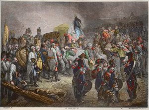 Funerailles Du General Marceau, Septembre 1796 (Francois Severin Marceau Desgraviers) - - - Maurice La Charestによる新国民百科事典 - 1870 - 。 作： French School