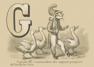 G：Fouilly-les-Oies消防隊のGrinchu（Mr）司令官 作： French School