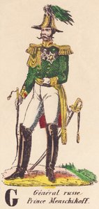 G：ロシアの将軍、メンシコフ王子（1787-1869） 作： French School