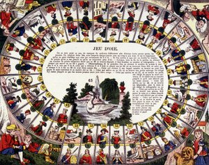 ガチョウのゲーム。19世紀。