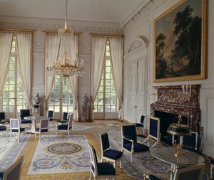 グランドトリアノンの左翼のガーデンルーム 作： French School