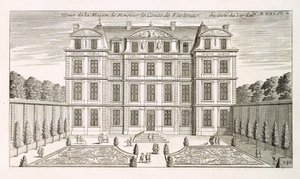ヴァルテナー伯爵家の庭園の標高、1720年代頃 作： French School