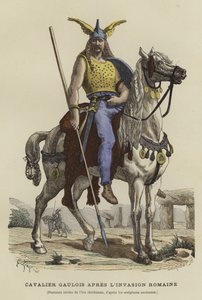 ローマ侵攻後のガリッシュ騎兵 作： French School