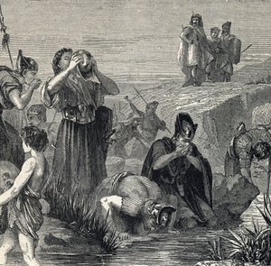 Gedeon (Gideon) chama por Deus para derrotar os madianitas escolhe seus soldados entre aqueles que bebem enquanto levam água à boca (Gideon ou Gedeon escolhe seus soldados mantendo apenas aqueles que levaram a água à boca e, ao fazê-lo, dra 作： French School