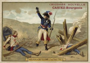 1796年8月3〜5日、イタリア、フランス革命戦争、カスティリオーネの戦いでのオージェロー将軍 作： French School