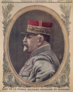 ルーマニアのフランス軍事代表部長、ベルテロ将軍、ルプティジャーナルの表紙イラスト、サプリメントイラストレーター、1916年12月3日 作： French School