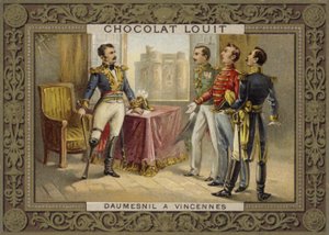 1814年フランス、ヴァンセンヌ城の降伏を拒否したドーメニル将軍