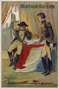 ナポレオンに助言するドルーオ将軍 作： French School
