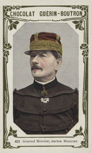 メルシエ将軍、元大臣（カラー写真） 作： French School