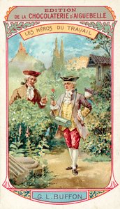 Georges-Louis Leclerc, Comte de Buffon, French Naturalist (chromolitho) 作： French School